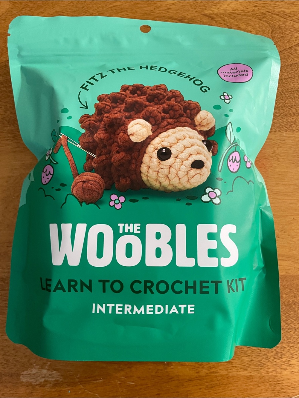 The Woobles Fitz the Hedgehog Intermediate Crochet Kit